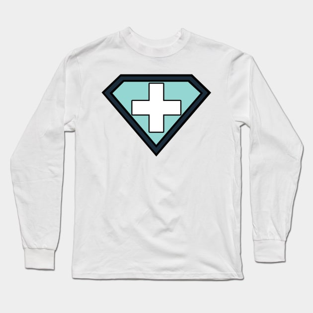 Hospital Heroes Super Hero 2 Long Sleeve T-Shirt by The Trauma Survivors Foundation